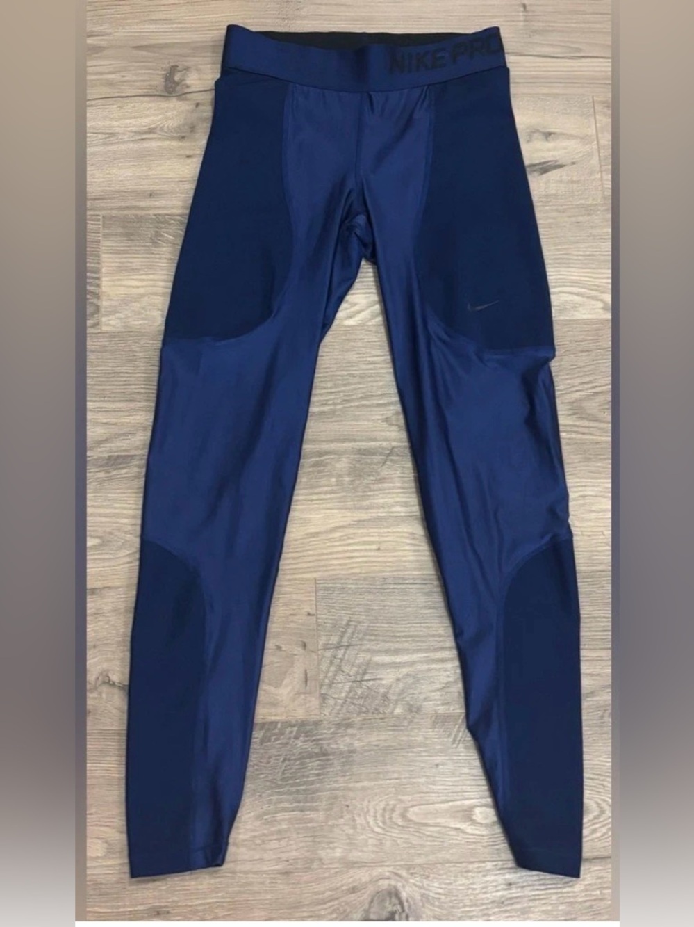 Blue Nike Pro Compression Tights – Size Medium
